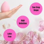 8 Premium Soft Makeup Sponges – Latex Free Puffs