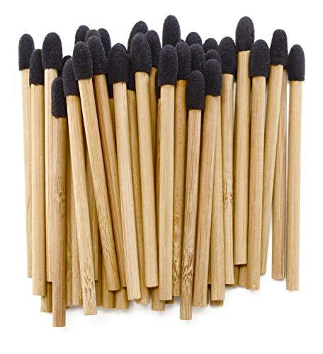Eco-Friendly Bamboo Eye Shadow Applicators - Soft Tip