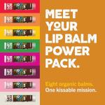 Mongo Kiss Organic Lip Balm Set - 8 Pack