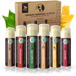 Organic Lip Balm Set by Earth's Daughter - 6 Pack
