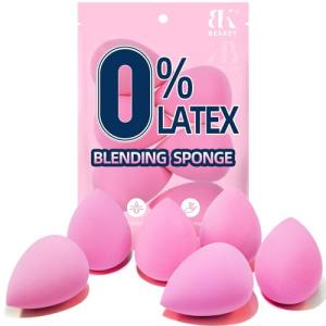 BEAKEY 6-Piece Makeup Sponge Set in Pink