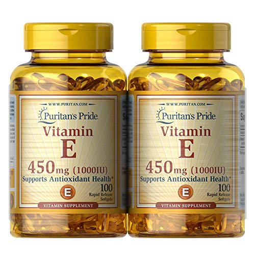 Puritans Pride Vitamin E, 450mg, 100ct (Pack of 2)