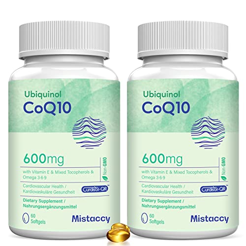 Heart Health: CoQ10 600mg Softgels with Enhanced Nutrients
