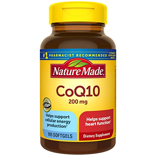 Nature Made CoQ10: Heart Health Supplement, 200mg, 105 Softgels