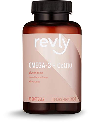Revly Omega 3 Fish Oil + CoQ10, 60 Softgels