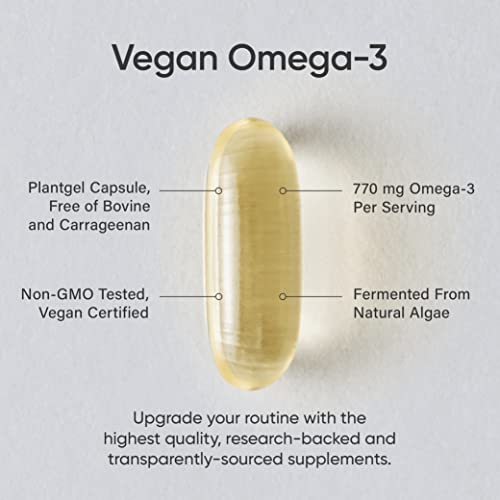 Vegan Omega-3 Algae Oil | Highest DHA & EPA Levels