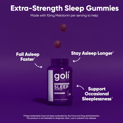 Goli Extra Strength Sleep Gummies - Lemon Balm & Botanicals