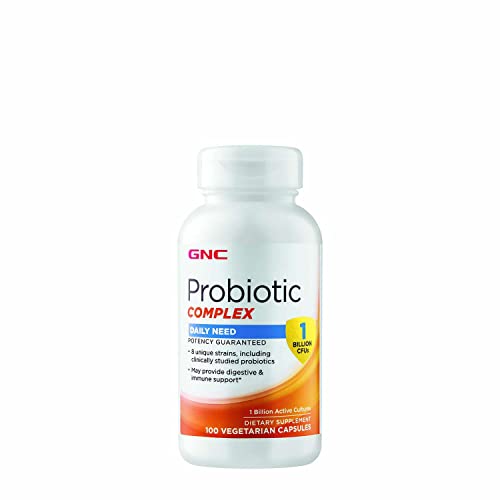 GNC Daily Probiotic Complex, 1 Billion CFUs, 100 Capsules