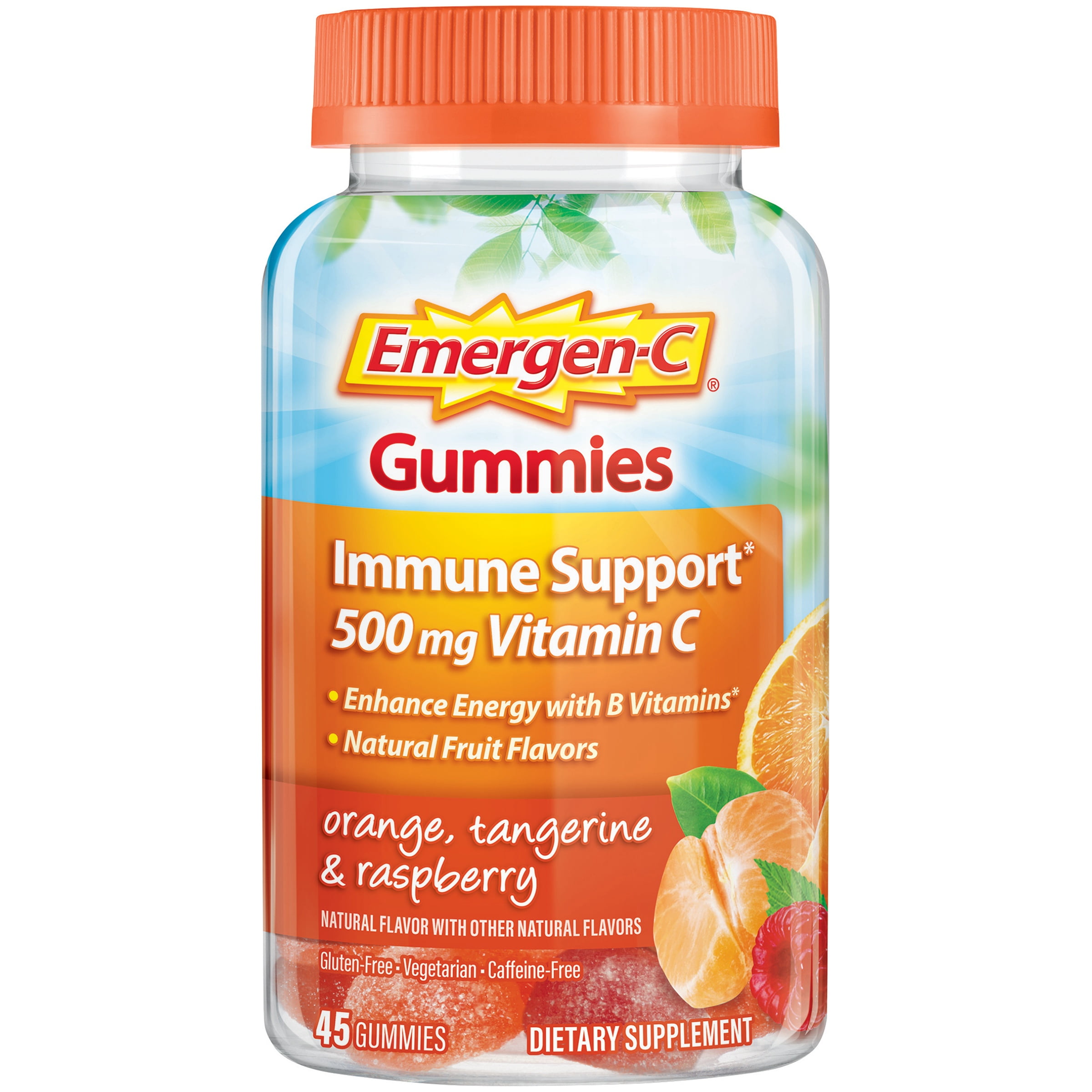 Emergen-C Adult Vitamin C Gummies, Fruit Flavors, 45 Ct