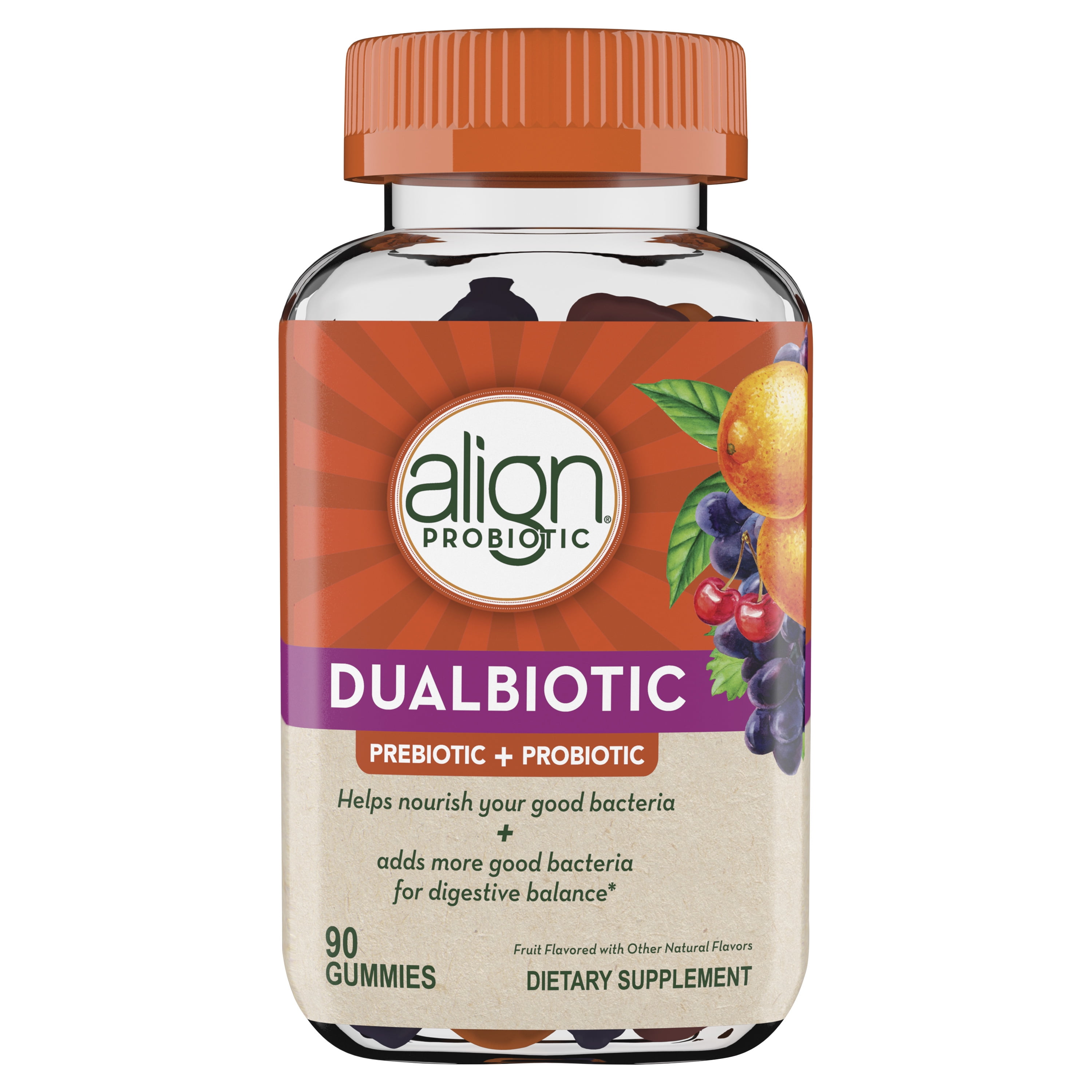 Prebiotic + Probiotic Gummies: Align DualBiotic, Digestive Support