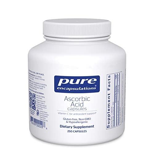 Pure Encapsulations Ascorbic Acid Capsules | Vitamin C 250 Capsules