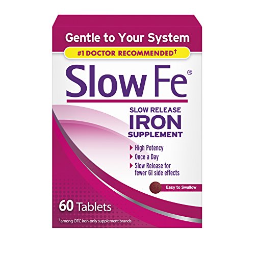 Slow Fe Iron Supplement - 60 High Potency Tablets