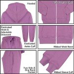 A2Z Lilac Tracksuit Set for Kids - Hoodie & Joggers