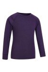 Kids Thermal Base Layer Top - Dark Purple