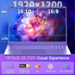 16" Purple Laptop - Win 11 Pro & Office 2019