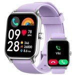 Purple Smart Watch with Alexa – Calls & Fitness Tracking