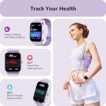 Purple Smart Watch with Alexa – Calls & Fitness Tracking