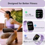 Purple Smart Watch with Alexa – Calls & Fitness Tracking