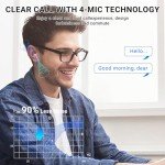 Purple Wireless Earbuds with Noise Cancelling & LED Display