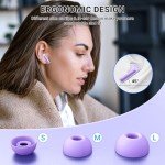 Purple Wireless Earbuds with Noise Cancelling & LED Display