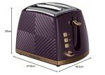 RUSSELL HOBBS Mulberry 2 Slice Toaster with Features