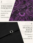 Purple Paisley Slim Fit Steampunk Waistcoat