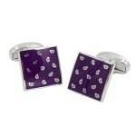 Purple Tear Drop Cufflinks - Perfect Gift for Men