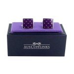 Purple Tear Drop Cufflinks - Perfect Gift for Men