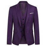 Purple Slim Fit 3 Piece Suit