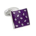 Purple Tear Drop Cufflinks - Perfect Gift for Men