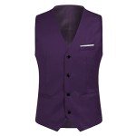 Purple Slim Fit 3 Piece Suit