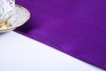 Purple Satin Table Runners - Set of 10