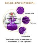 Purple Sequin Table Runner with Tassels