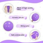 Dark Purple and White 60-Piece Balloons Set