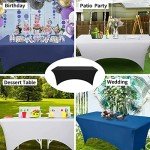 Purple 6ft Stretch Table Cover for Events