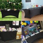 Purple 6ft Stretch Table Cover for Events