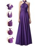 Purple Multiway Maxi Bridesmaid Dress for Women