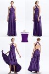 Purple Multiway Maxi Bridesmaid Dress for Women