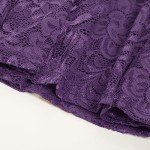 GRACE KARIN Purple Lace Vintage A-Line Bridesmaid Dress