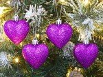 Glitter Heart-Shaped Christmas Tree Decorations by Christmas Concepts® (8 Pack)