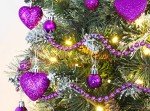Glitter Heart-Shaped Christmas Tree Decorations by Christmas Concepts® (8 Pack)
