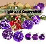 Purple Shatterproof Christmas Baubles (Pack of 100)
