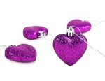 Glitter Heart-Shaped Christmas Tree Decorations by Christmas Concepts® (8 Pack)
