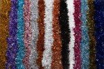 Dark Purple & Silver Tinsel Christmas Decoration (4m)