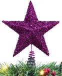 Sparkling Purple Christmas Tree Topper by Christmas Concepts®