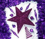Sparkling Purple Christmas Tree Topper by Christmas Concepts®