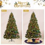 Sparkling Purple Christmas Tree Skirt