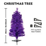 3ft Purple Christmas Tree with Stand for Decor