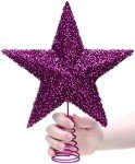 Sparkling Purple Christmas Tree Topper by Christmas Concepts®
