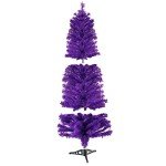 3ft Purple Christmas Tree with Stand for Decor
